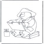 Børne-malesider - Paddington bear 1