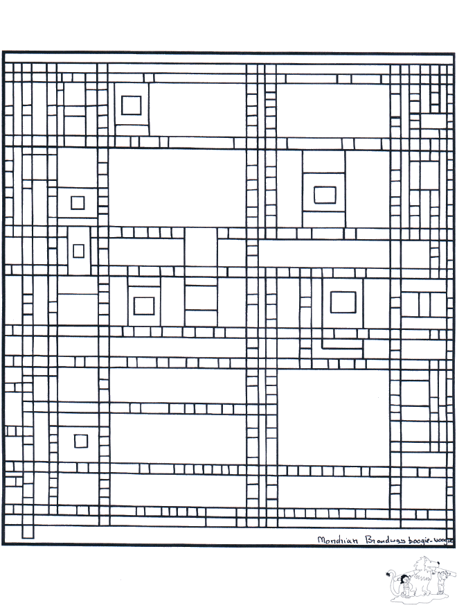 Painter Mondriaan - Kunst-malesider