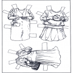 Håndarbejde - Paper doll Clothing 3