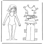 Håndarbejde - Paper doll mother