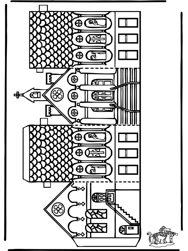 Papercraft church 1 - Syslerier