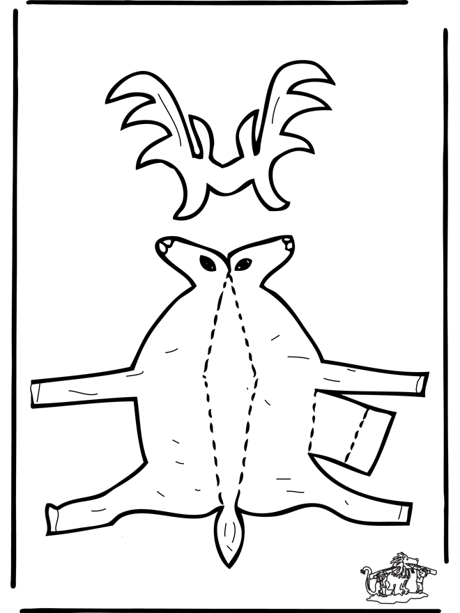 Papercraft deer - Udklipningsark