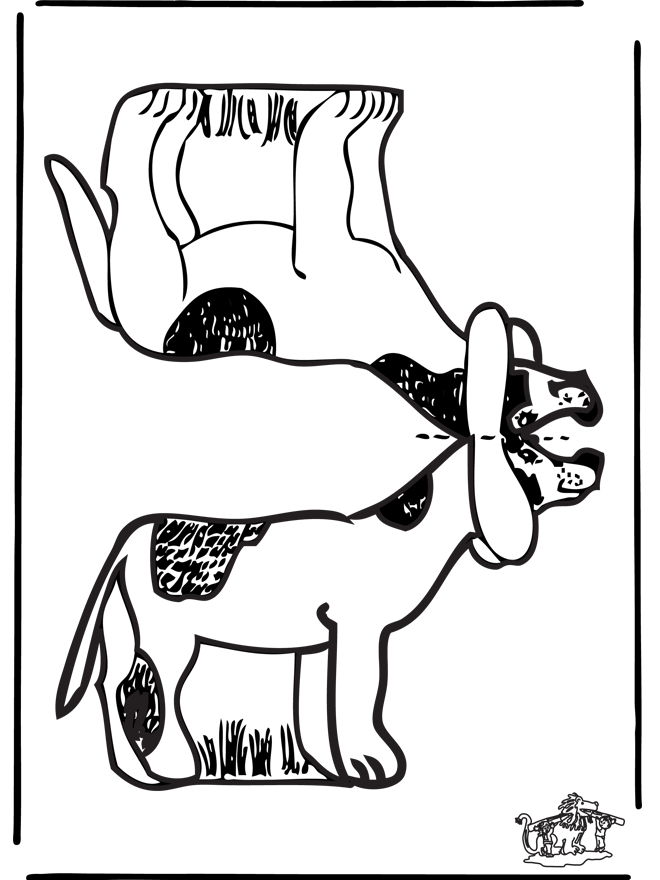 Papercraft dog - Udklipningsark