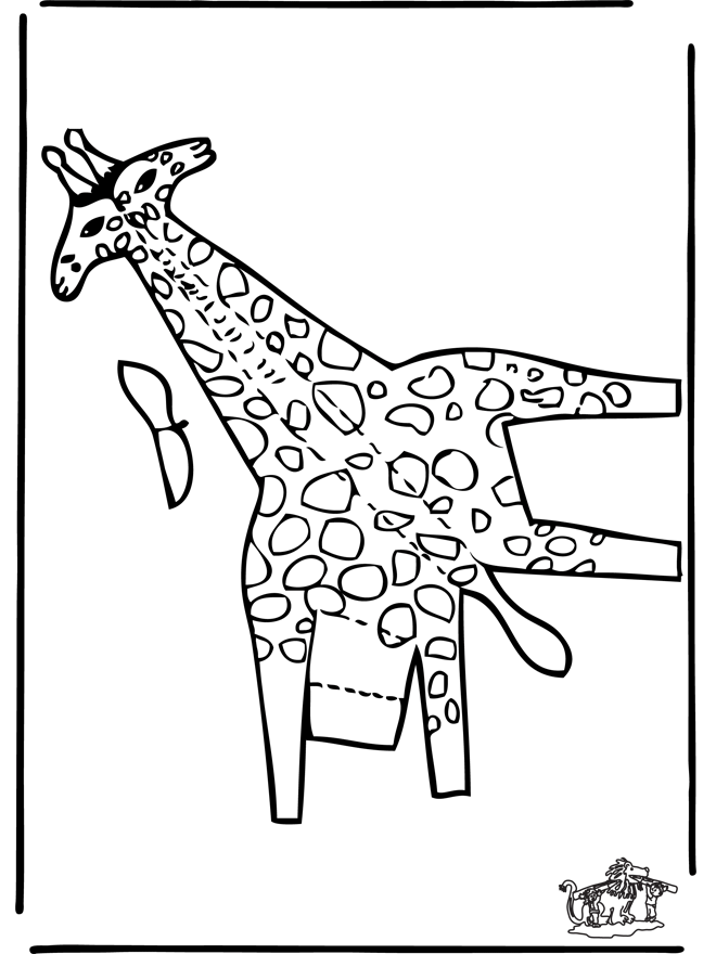 Papercraft giraffe 2 - Udklipningsark