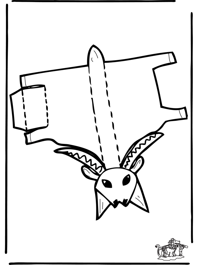 Papercraft goat 1 - Udklipningsark