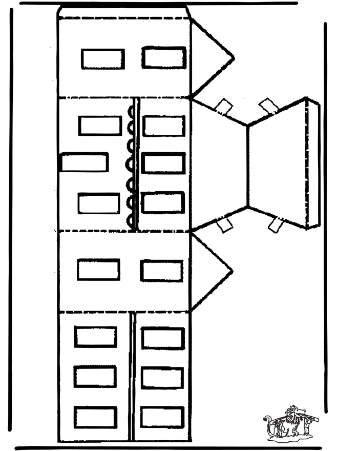 Papercraft xmashouse 2 - Julehåndarbejde