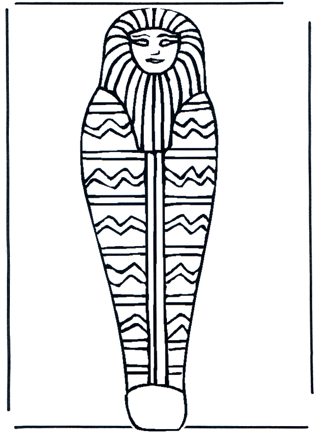 Pharaoh coffin - Malesider med Egypten