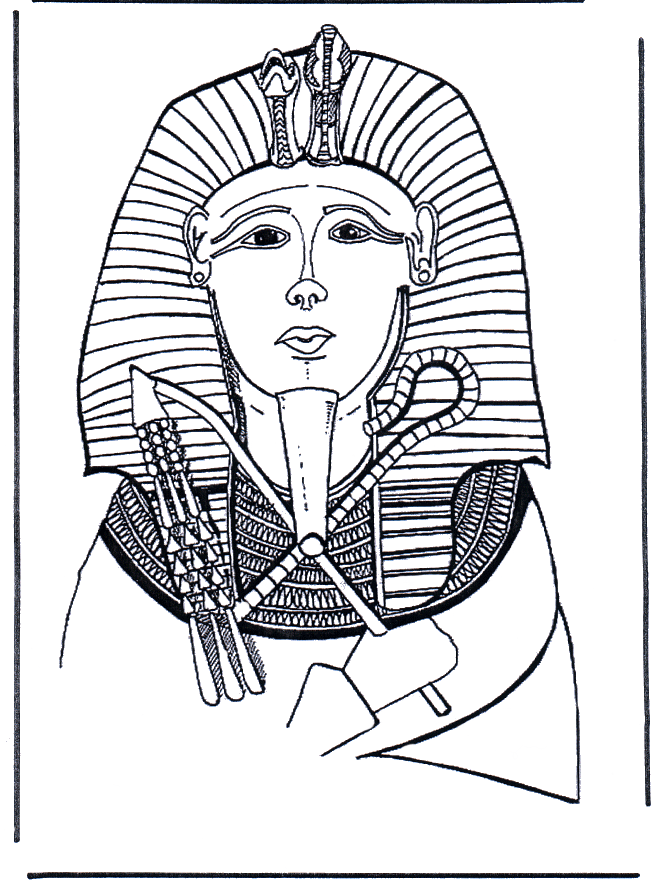 Pharaoh death-mask - Malesider med Egypten