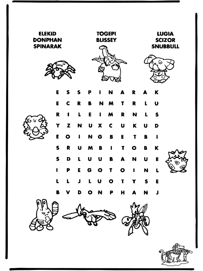 Pokemon puzzle 8 - Puslespil