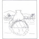 Dyre-malesider - Polar bear on a barrel