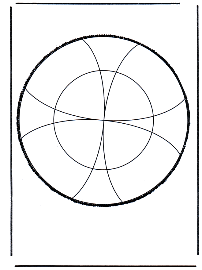 Pricking card 16 - Prik-kort med mandala