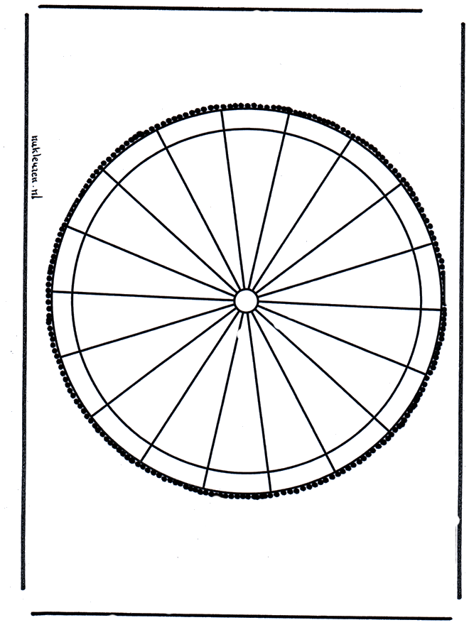 Pricking card 31 - Prik-kort med mandala