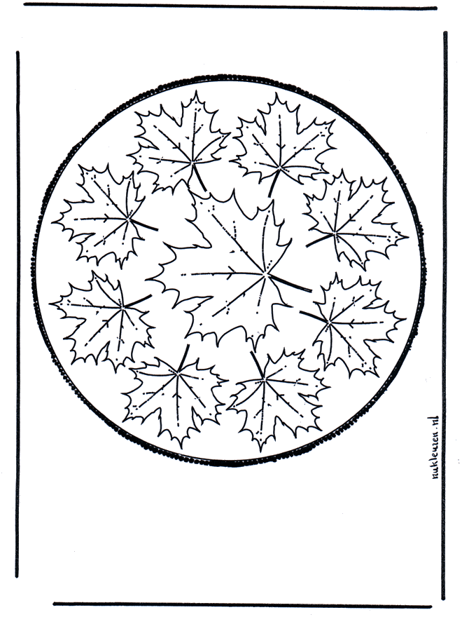 Pricking card 60 - Prik-kort med mandala