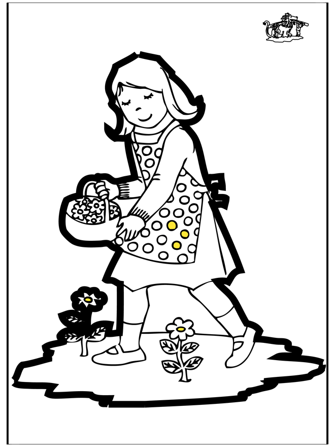 Pricking card girl - Flere prik-kort