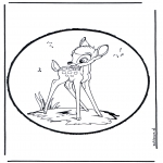 Prik-kort - Prickingcard bambi 2