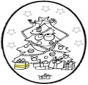 Prickingcard Christmas tree 3