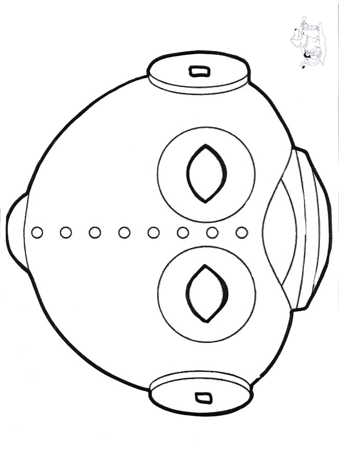 Prickingcard mask 14 - Masker