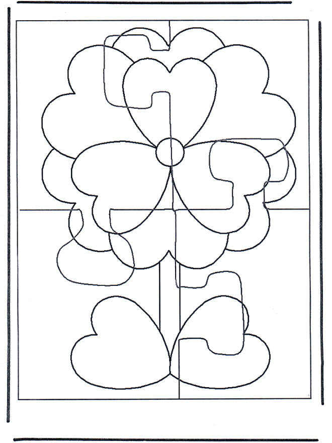 Puzzle flower - Puslespil