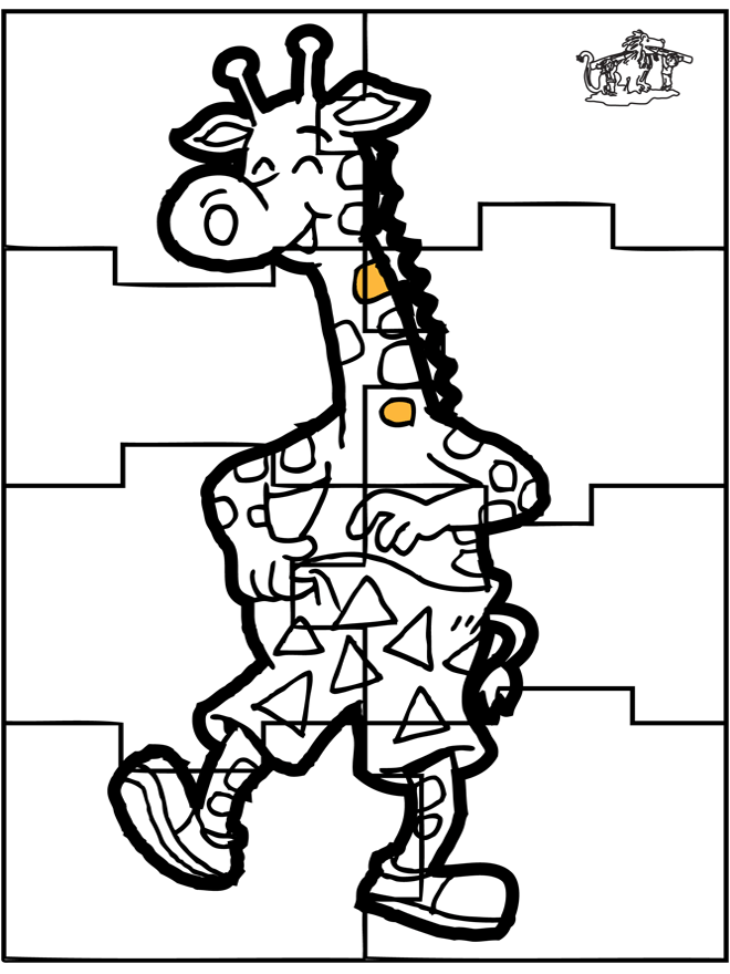 Puzzle giraffe - Puslespil
