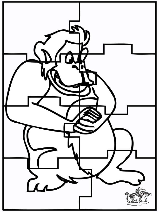 Puzzle monkey - Puslespil