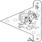 Jule-malesider - Santa Claus - Flag