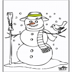 Vinter-malesider - Snowman 2