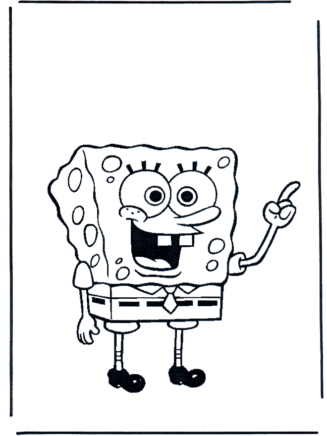 SpongeBob coloring pages - Svampebob-malesider