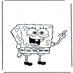 Børne-malesider - SpongeBob coloring pages