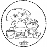 Sy-kort - Stitchingcard Dora