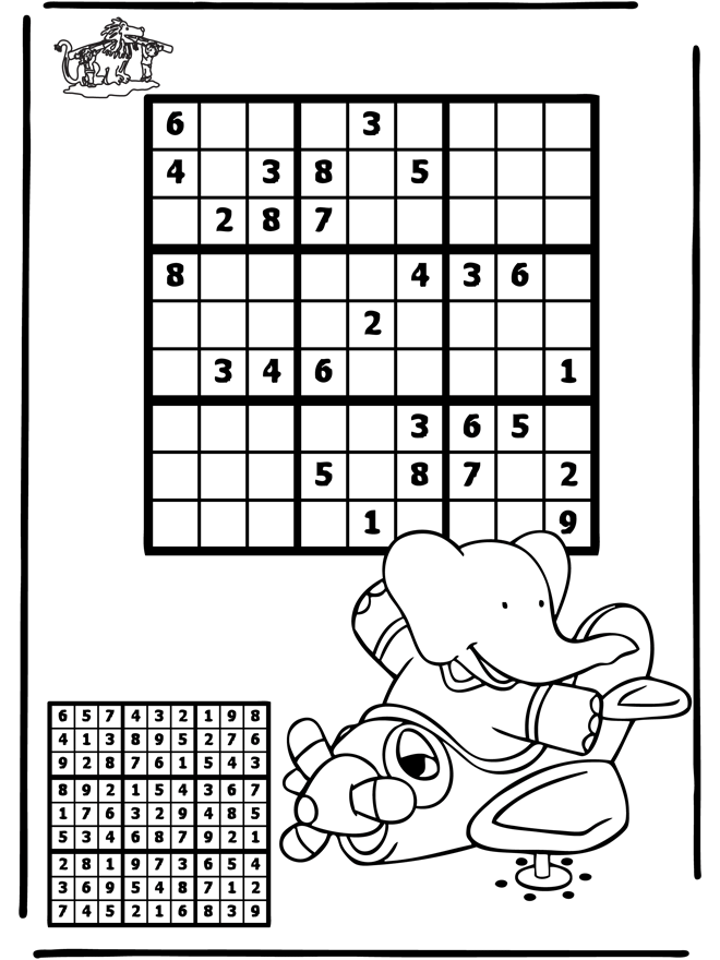 Sudoku Airplane - Puslespil