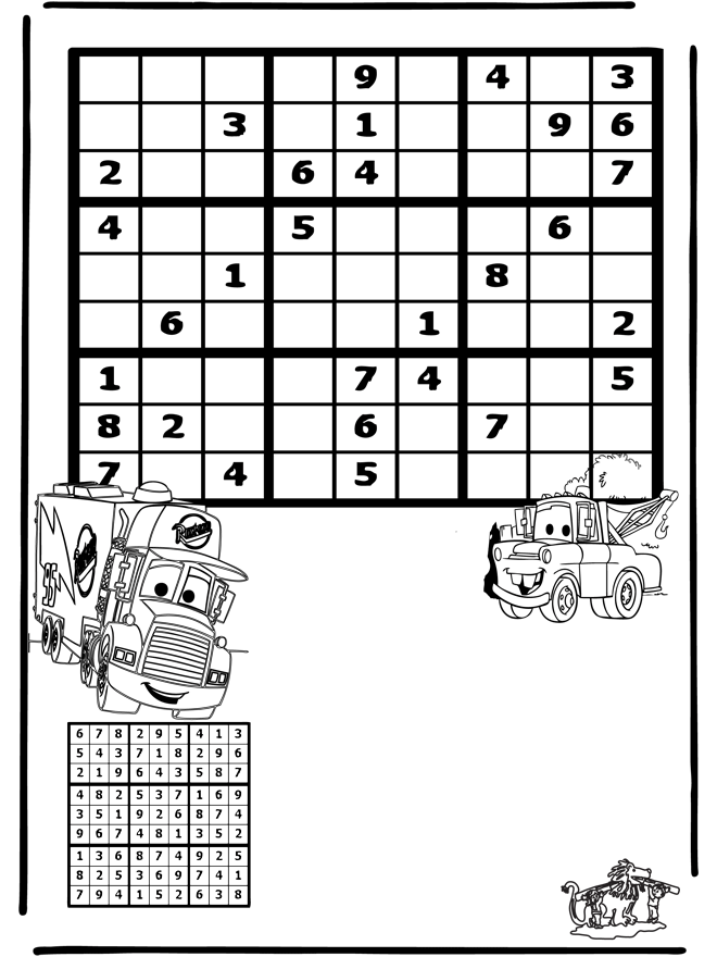 Sudoku Cars - Puslespil