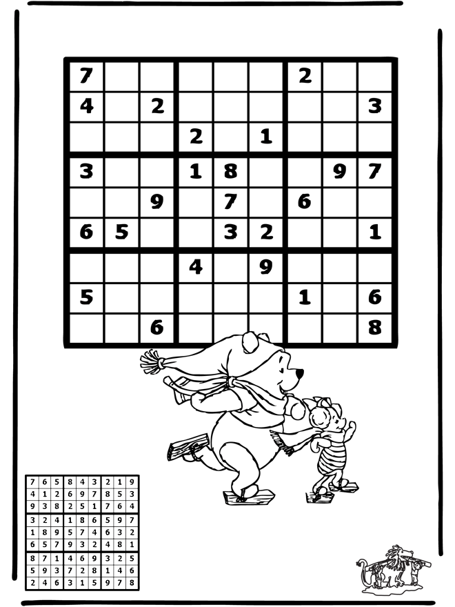 Sudoku ice skating - Puslespil