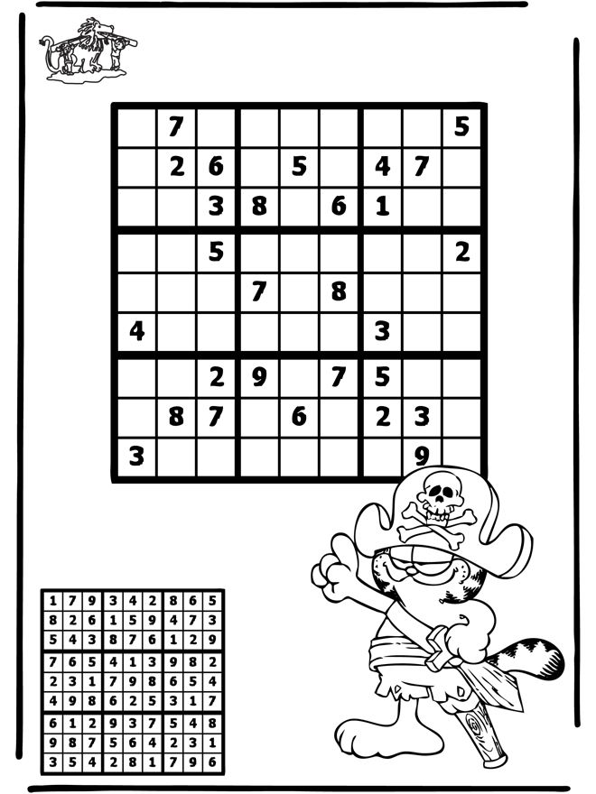 Sudoku pirate - Puslespil
