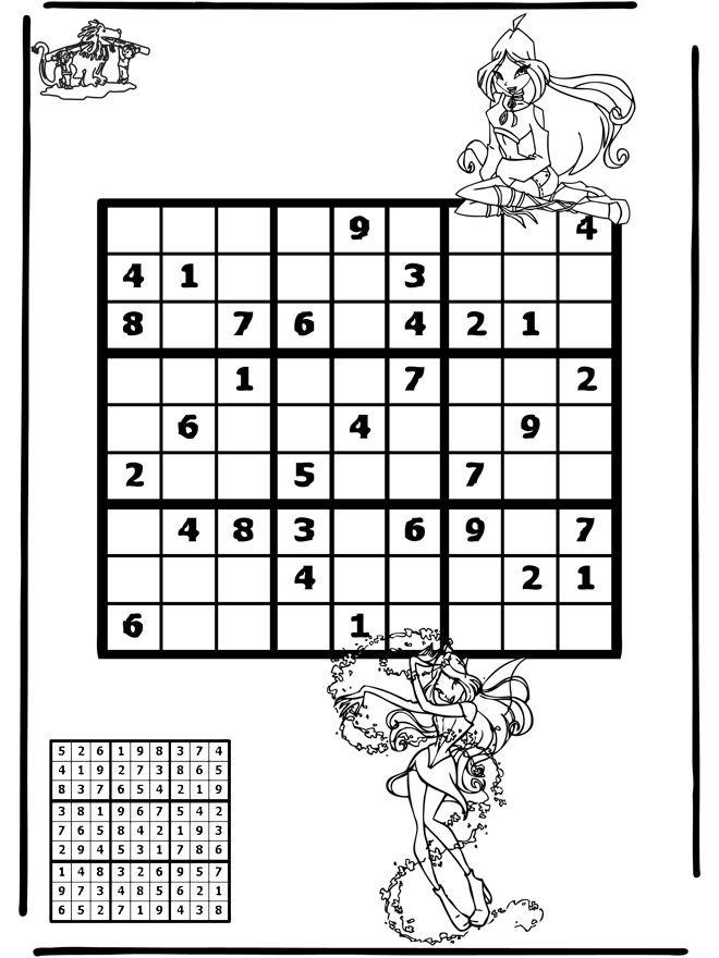Sudoku Winx - Puslespil