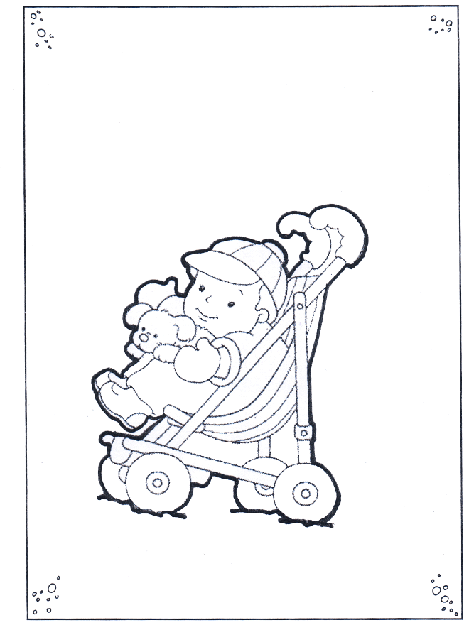Toddler in buggy - Malesider med børn