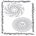 Mandala-malesider - Two mandalas 7