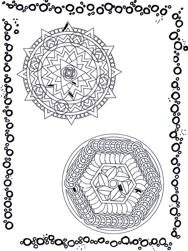 Two mandalas 9 - Dobbelt mandala