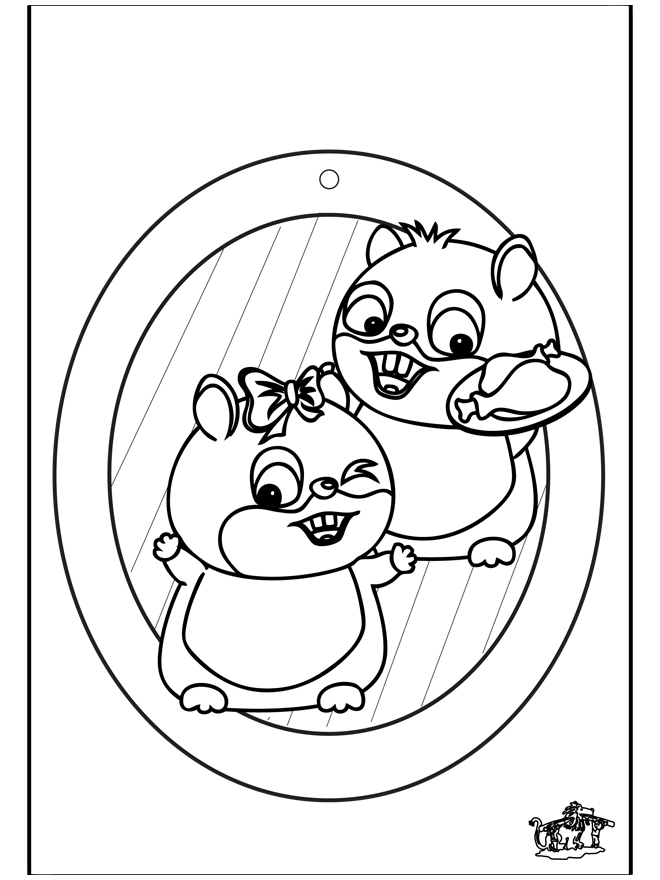 Window picture - Hamster - Vinduesbillede