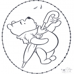 Sy-kort - Winnie the Pooh stitchingcard 2