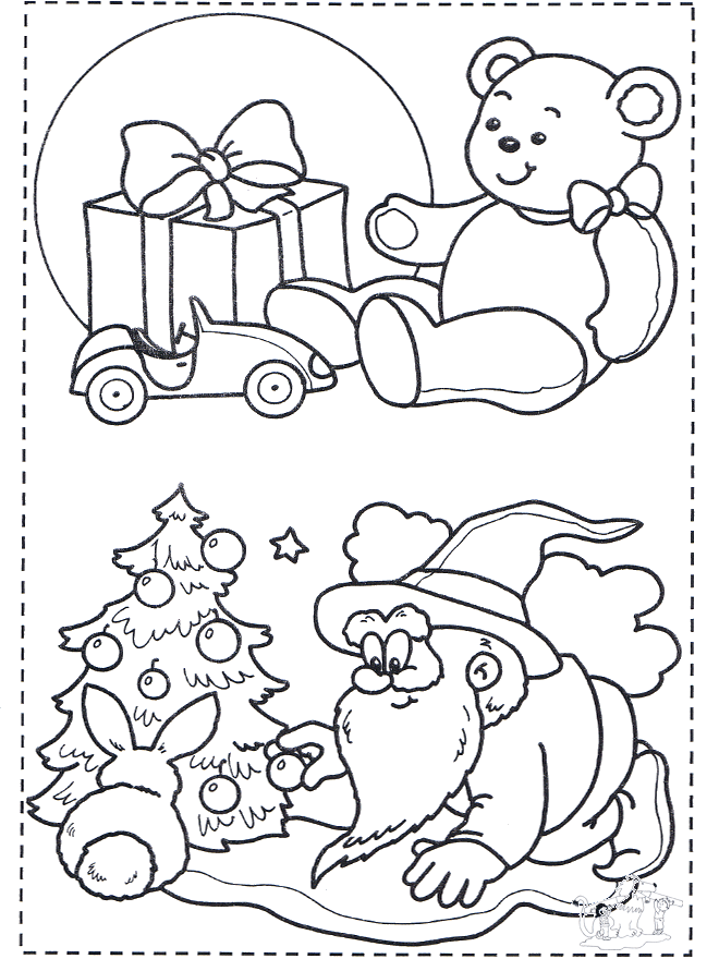 X-mas coloringpage 1 - Malesider ' jul