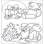 Jule-malesider - X-mas coloringpage 1