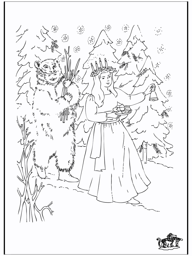 X-mas coloringpage 5 - Malesider ' jul