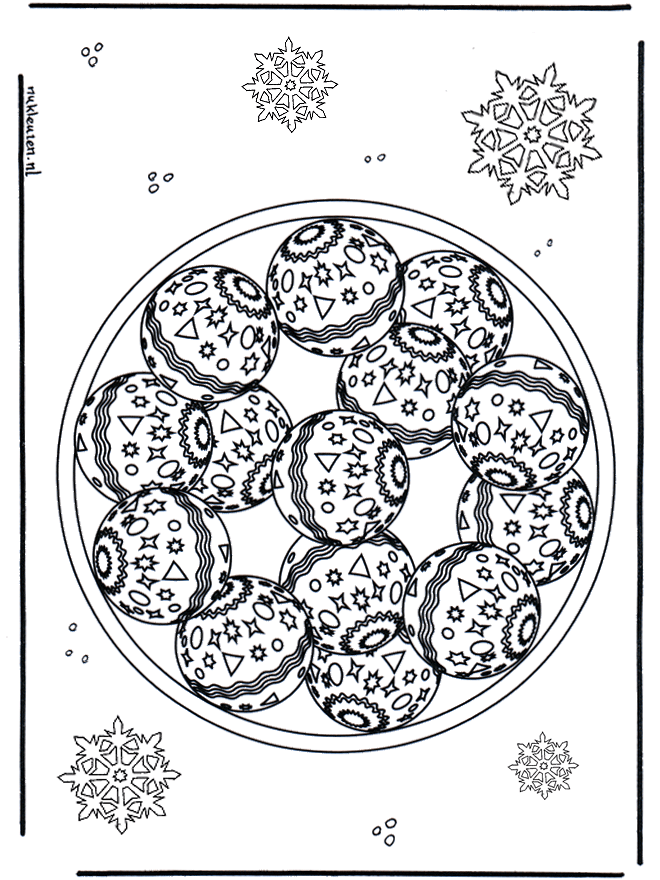 X-mas mandala - Malesider ' jul