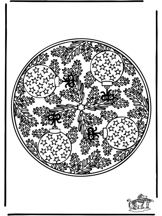 Xmas mandala 5 - Malesider ' jul