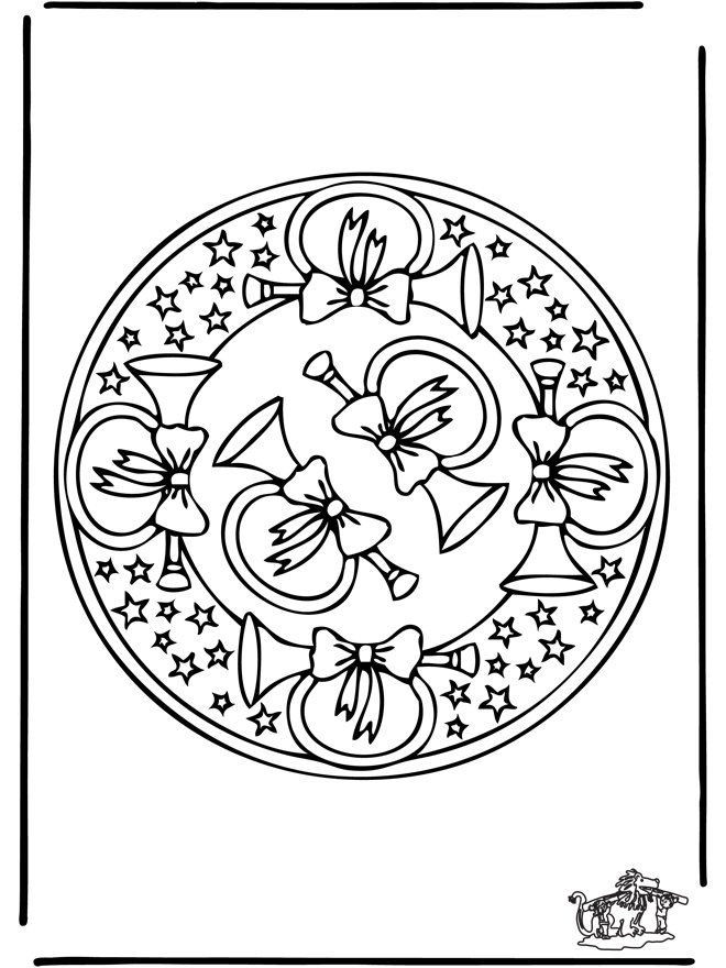 Xmas mandala 6 - Malesider ' jul