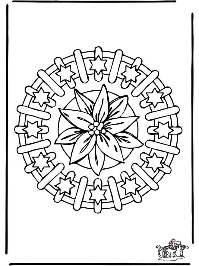 Xmas mandala 8 - Malesider ' jul