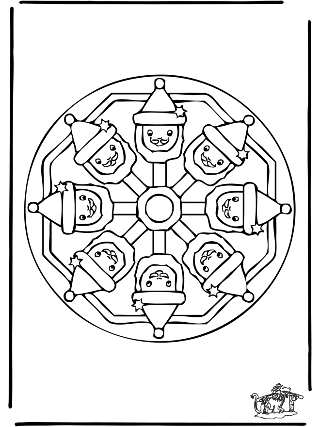 Xmas mandala 9 - Malesider ' jul